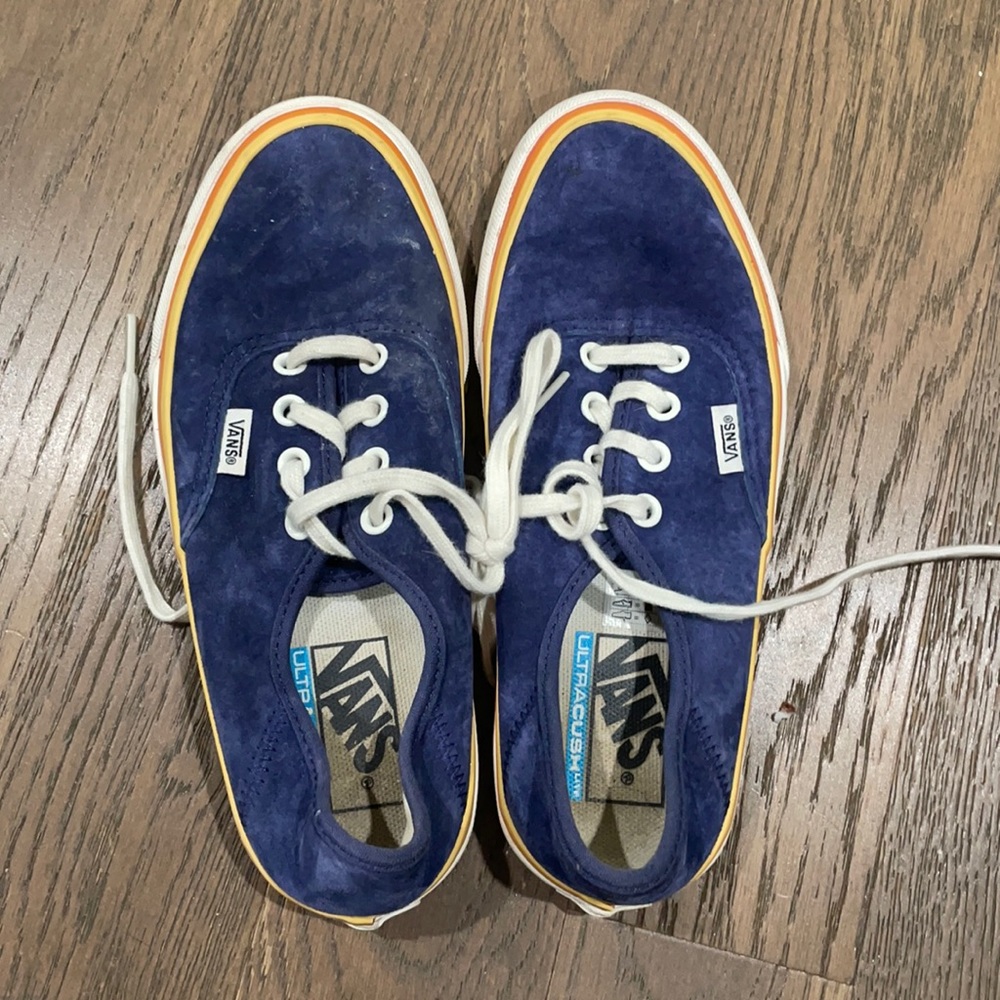 Suede vans blue